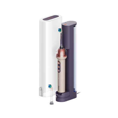 Dyson CameraJet electric toothbrush with flosser in Ceramic Pink