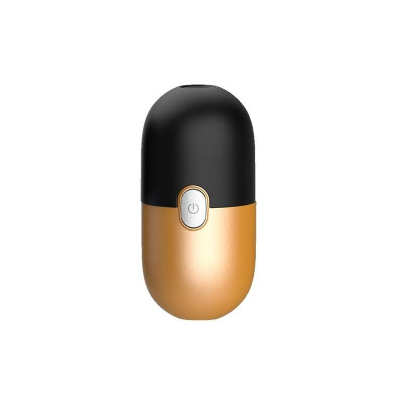 Black and gold capsule mini electric shaver