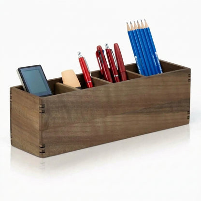Adjustable 4 Section Desk Organizer & Pencil case