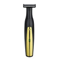Black and yellow rechargeable men's shaver