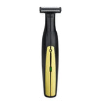 Black and yellow rechargeable men's shaver
