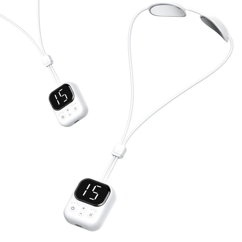 Neck massager with LED display