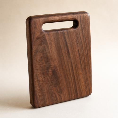 Planche à découper artisanale en noyer