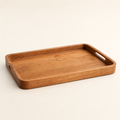 Plateau de service en bois naturel