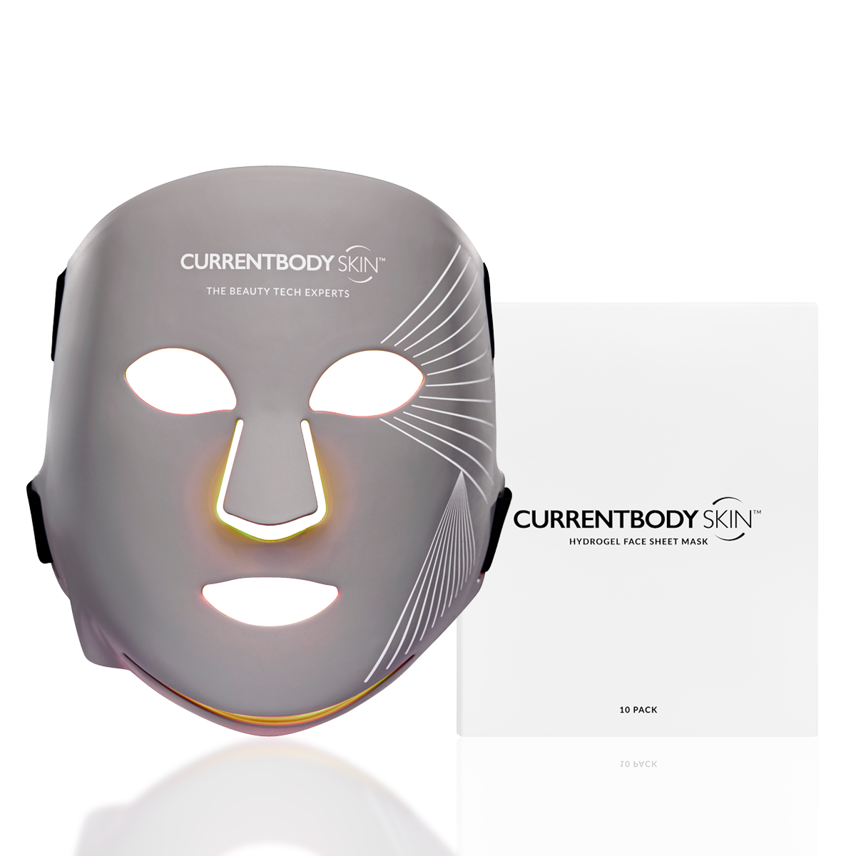 CurrentBody Skin LED Multilight Mask & Face Hydrogels (10 Pack) – image 1