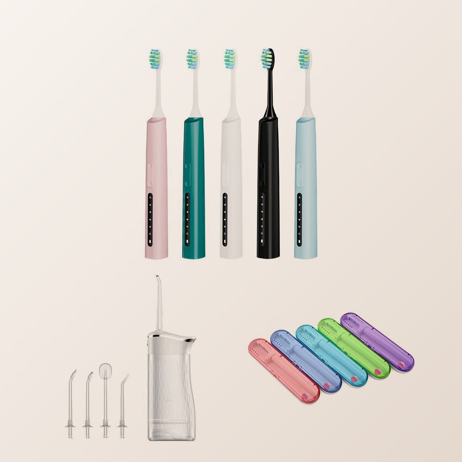 Oral care collection: electric toothbrushes, water flosser and travel case