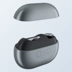Electric nail clipper on a cool grey background