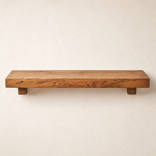 Étagère murale artisanale en bois